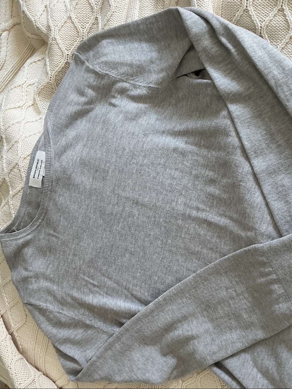 Banana Republic Gray Crewneck Sweater